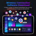 BELOAUTO Single Din 10.1" Rotatable Android Car Stereo - QLED Screen, Wireless CarPlay & Bluetooth FM Transmitter