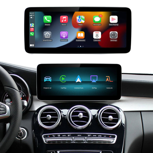 BELOAUTO Mercedes NTG5.0 10.25" Linux Radio Screen - Wireless CarPlay/AA for C/GLC/V-Class 2015-2018