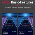 BELOAUTO 1080P ADAS Dash Cam Front & Rear - Collision Warning, Lane Departure & Night Vision