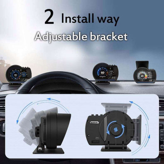 BELOAUTO 3.5 inch OBD GPS Smart Gauge Head up Display - LCD meter, Ambient Light, Light Sensor | Bulk Order