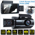 BELOAUTO 3" Triple Lens Dash Cam with WiFi | Loop Recording | Front/Rear/Interior | Fleet Management Solution