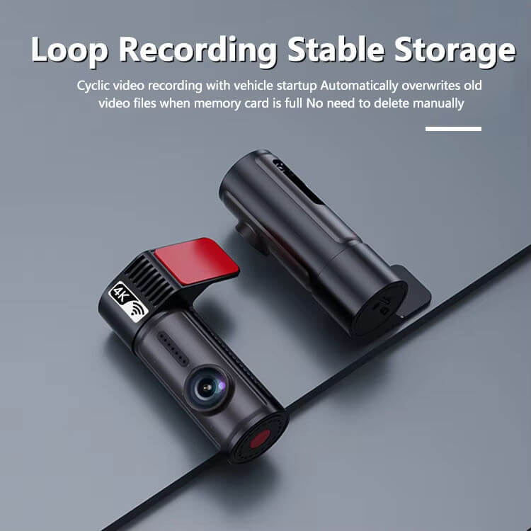 BELOAUTO 4K+1080P 1.47"IPS WiFi Dash Cam - Dual Recording, Loop Recording, Parking Mode & App Control