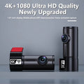 BELOAUTO 4K+1080P 1.47"IPS WiFi Dash Cam - Dual Recording, Loop Recording, Parking Mode & App Control