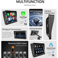 BELOAUTO 7" Portable Car Display - Wireless CarPlay/AA, FM Radio & Rear Camera Input for Any Car