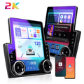 BELOAUTO Diamond 9.7" 2K Vertical Android Stereo - DSP Audio, 4G LTE & Active Cooling with Wireless CarPlay
