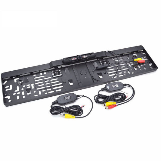 BELOAUTO EU License Plate Frame Camera-No-Drill Install & Distance Scale Lines