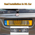 BELOAUTO EU License Plate Frame Camera-No-Drill Install & Distance Scale Lines