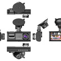 BELOAUTO Triple Lens Dash Cam with Electronic Lock - 24/7 Parking Surveillance, Motion Detection | Security Supplier