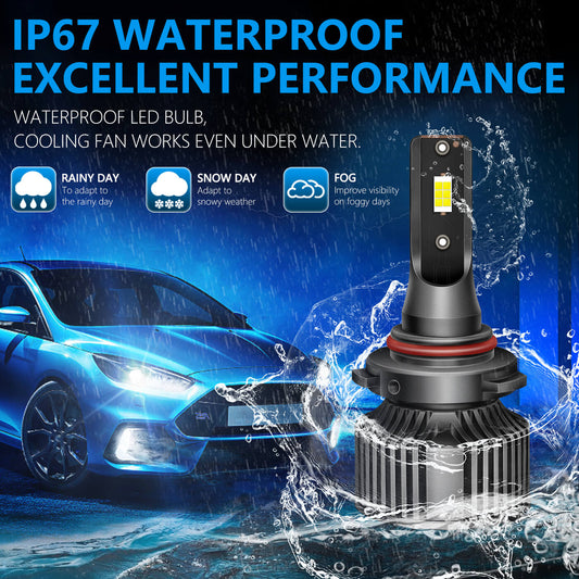 BELOAUTO 50w Car Led Headlight Bulb - IP68 Waterproof, 6000k | Bulk Order