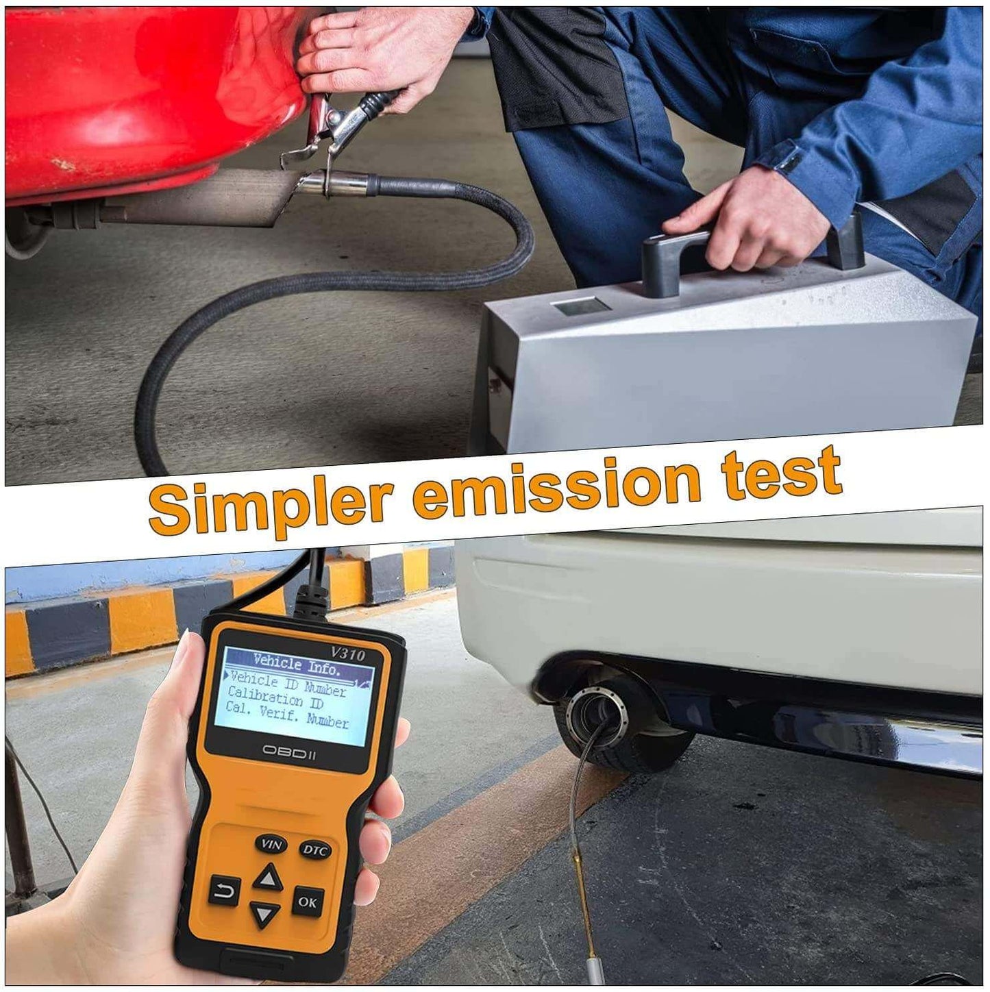 BELOAUTO V301 OBD2 Scanner: Automatic Diagnostic Tool - Locate Bad O2 Sensors, Read DTCs, Battery Test, Reset Monitors