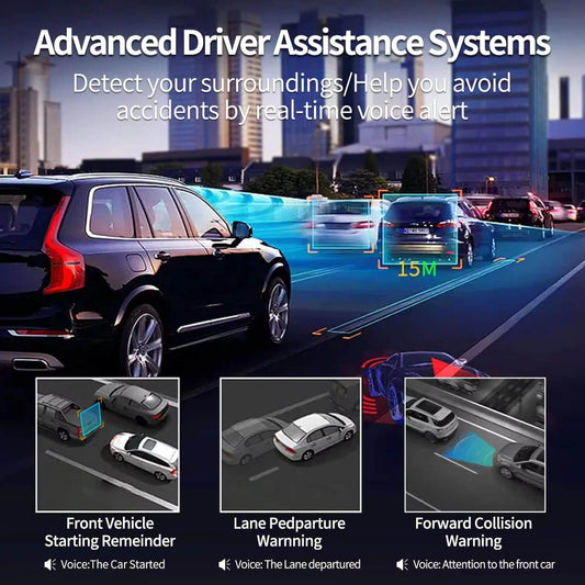 BELOAUTO 10.26" Portable CarPlay Display with DVR & ADAS- Parking Monitor, Loop Recording | Fleet Solution