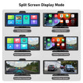 BELOAUTO 4K Split Screen Portable Display 10.26" - DVR Recording, Dual-Zone View | Commercial Vehicle Kit