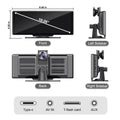 BELOAUTO 4K Split Screen Portable Display 10.26" - DVR Recording, Dual-Zone View | Commercial Vehicle Kit