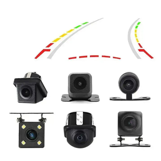BELOAUTO CCD Reverse Camera with Dynamic Trajectory - 170° Wide Angle, IP68 & Parking Guidelines