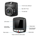 BELOAUTO 2.4" HD Dual Channel Dash Cam - 1080K Front + 720P Rear, G-Sensor, Night Version | B2B Wholesale