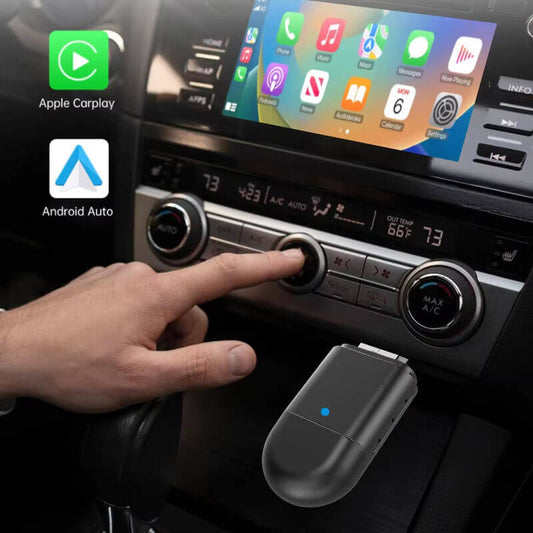 BELOAUTO 2-in-1 Wireless CarPlay Android Auto Adapter - USB-C & USB-A Ports, Plug and Play | B2B Wholesale