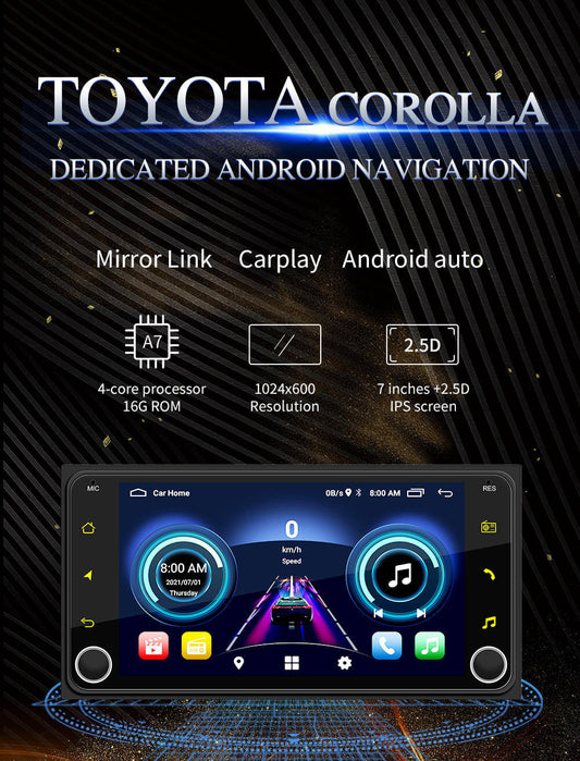 BELOAUTO 9" Toyota Specific Android Head Unit -Fit Camry/Corolla/Rav4, Wireless CarPlay | OEM Integration