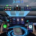 BELOAUTO 3-in-1 Wireless CarPlay AI Box - Android Auto/Android 13 Switchable, Plug & Play | OEM Custom