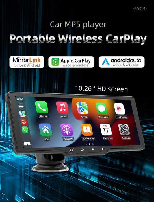 BELOAUTO 10.26" Portable CarPlay Display with Buttons - Plug & Play, HD Touchscreen | B2B Wholesale
